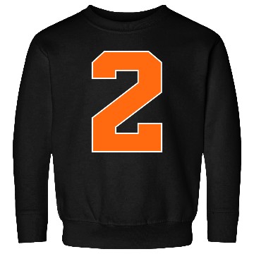 Discover Number 2 Sports Orange Sweatshirts