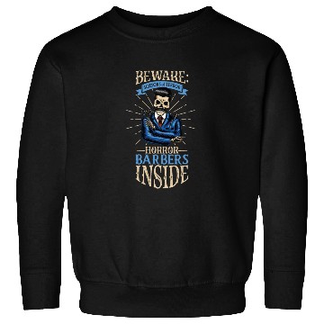 Discover Horror Barber Spooky Hairdresser Hairstylist Hair Sweatshirts
