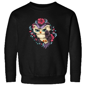 Discover Wise bird gift flowers blossoms sweet owl Sweatshirts