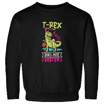 Discover Easter T-rex Dinosaur Easter Funny T-rex Easter Sweatshirts