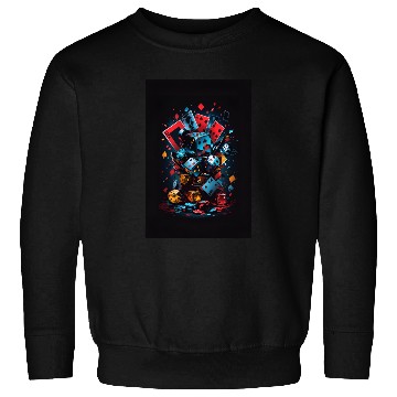 Discover cool Dice, domino. Cards games poker design Sweatshirts