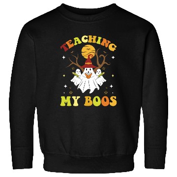 Discover Teaching My Boos Funny Teacher Halloween Sweatshirts