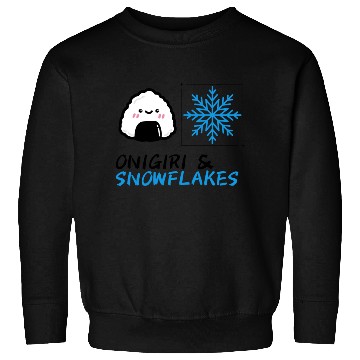 Discover Onigiri and Snowflakes for the Holidays Sweatshirts