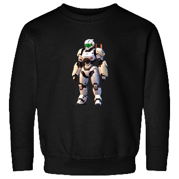 Discover all white female mech suit Sweatshirts