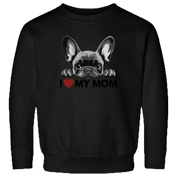 Discover I Love My Mom - Gray French Bulldog Sweatshirts