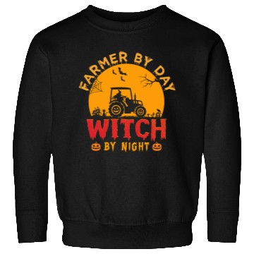 Discover Farmer By Day Witch By Night Sweatshirts