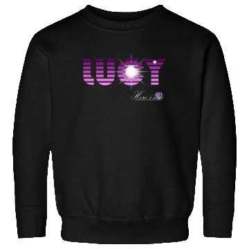 Discover Lucy pink and violet - Latin's etymology - Light Sweatshirts