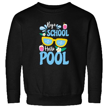 Discover Swimming Pool Water Relaxation Cool Sweatshirts