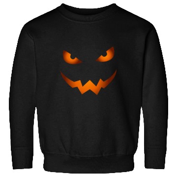 Discover Scary Jack O Lantern Pumpkin Face Halloween Sweatshirts
