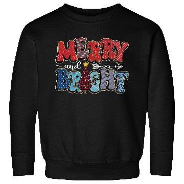 Discover Merry and Bright Chistmas Tree Cute Christmas Sweatshirts