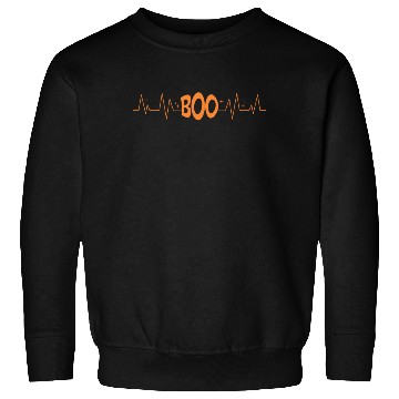 Discover Boo Heart Beat Rate Happy Halloween Scary Night Sweatshirts
