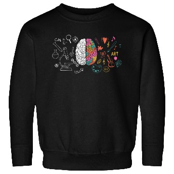 Discover Colorful Brain Science And Art Creative Cool Sweatshirts