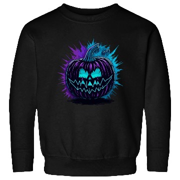 Discover Neon Pumpkin Purple and Teal Sweatshirts