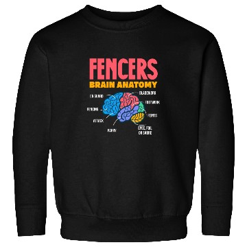Discover Fencers Brain Anatomy Sweatshirts