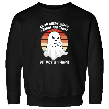 Discover Ghost Hunter Funny Ghost Angry Ghost Halloween Sweatshirts