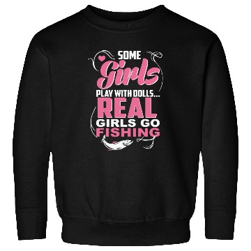 Discover Real Girls Go Fishing Sweatshirts