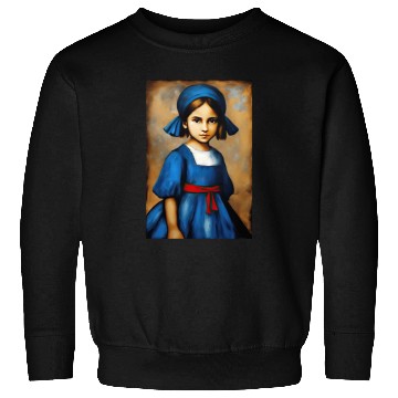 Discover Girl in Blue Dress Sweatshirts