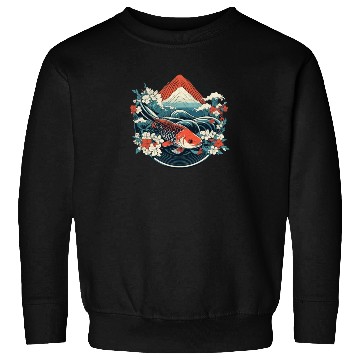 Discover Koi Fish Koi Carp Japanese Koi Garden-Pond Koi Sweatshirts