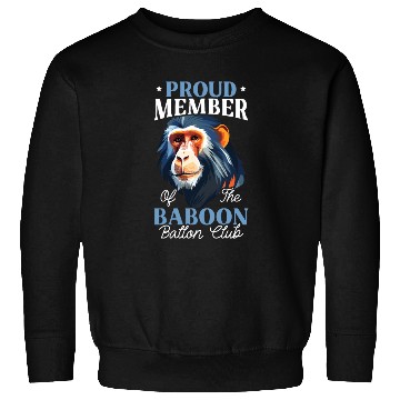 Discover Baboon Monkey Lover Wildlife Animal Zookeeper Sweatshirts