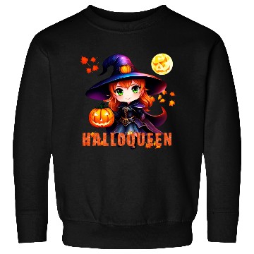 Discover Hallo Queen Witch in a hat Sweatshirts