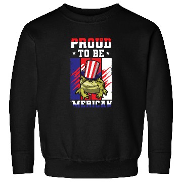 Discover Proud To Be Merica Frog Sweatshirts