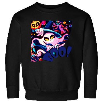 Discover Boo Halloween Friendly little ghost Sweatshirts