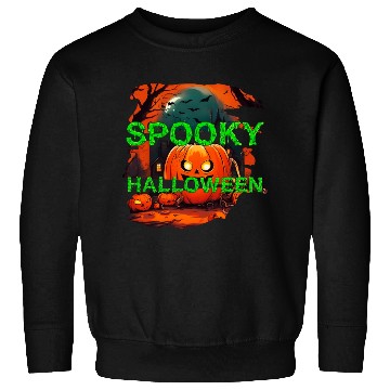 Discover Spooky Halloween scary pumpkin Sweatshirts