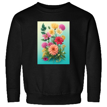 Discover Peach and Pink Spring Flowers Sweatshirts