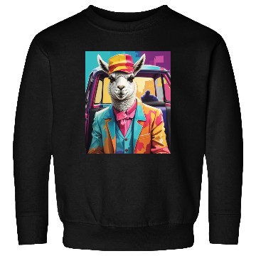 Discover space design llama lover Sweatshirts