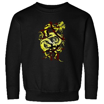 Discover Yellow Dragon Warrior Sweatshirts