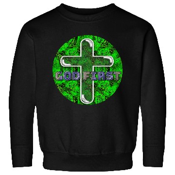 Discover God First [2] Green Sweatshirts