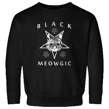 Discover Black Meowgic Gothic Sweatshirts