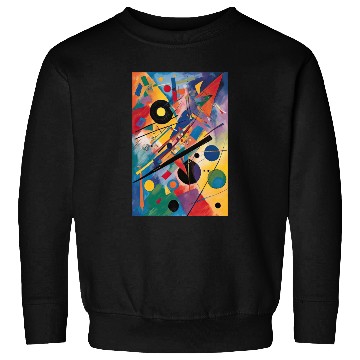 Discover Vibrant Abstract Geometric Painting Sweatshirts