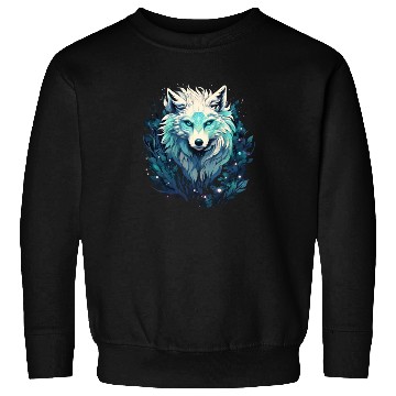 Discover Celestial Lunar Wild Wolf Sweatshirts