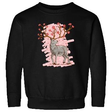 Discover Cherry Blossom Deer Sakura Sweatshirts