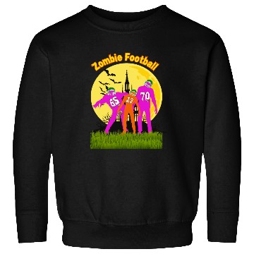 Discover Halloween Zombie Football Sweatshirts