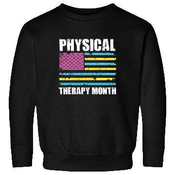 Discover USA Flag PT PTA Physical Therapy Gift Physical Sweatshirts