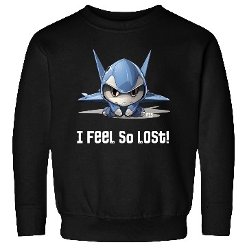 Discover Little Lost Cute F35 Fighter Plane Illustration Sweatshirts