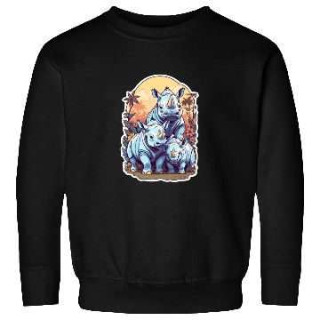 Discover Rhinos Kawaii Sweatshirts