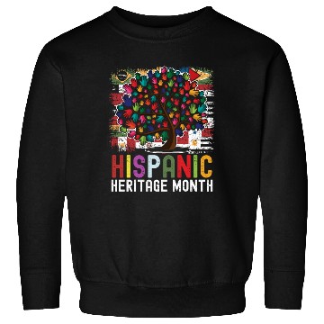 Discover Hispanic Heritage Month Hand Flags Latin Sweatshirts