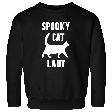 Discover Spooky Cat Lady Sweatshirts