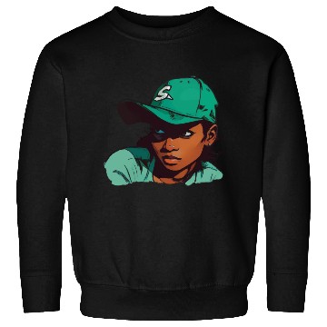 Discover Light Skin Girl in Baseball Hat Sweatshirts