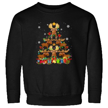 Discover Moose Tree Moose Deer Sweatshirts