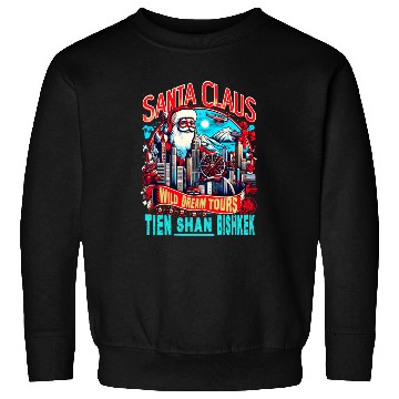 Discover Santa Claus on an Adventure Travel World Tour Sweatshirts