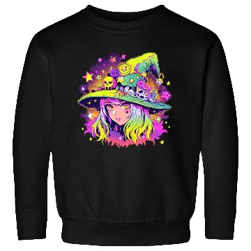 Discover Cute Neon Witch Sweatshirts