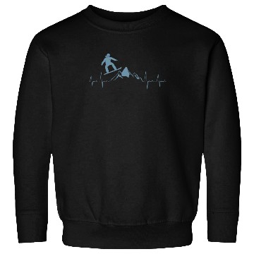 Discover Snowboarder Heartbeat Snowboarding Heart Beat Sweatshirts
