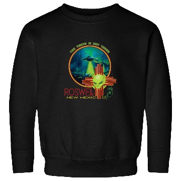 Discover Roswell Aviation New Mexico Alien UFO Sweatshirts