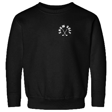 Discover Snow Golf Pocket Design Sweatshirts