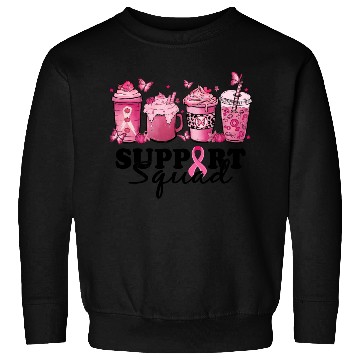 Discover breast cancer coffee support squad Sweatshirts