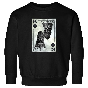 Discover Diamont King Gothic Halloween Fan Card Game Sweatshirts